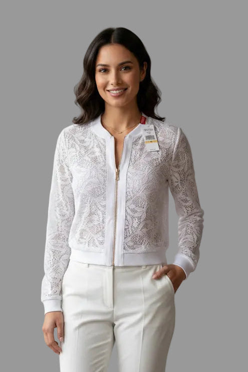 Rebeca blanca de encaje GUESS