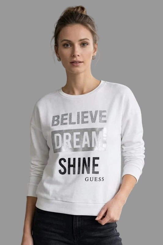 Sudadera blanca Guess
