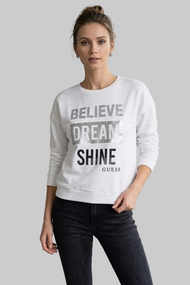 Sudadera blanca Guess