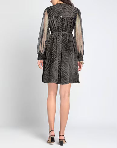 Vestido bohemio gris estampado Guess