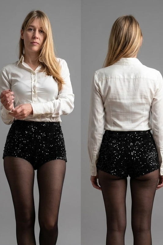 Short lentejuelas